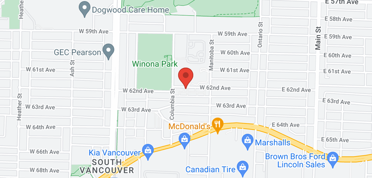 map of 270 W 62ND AVENUE